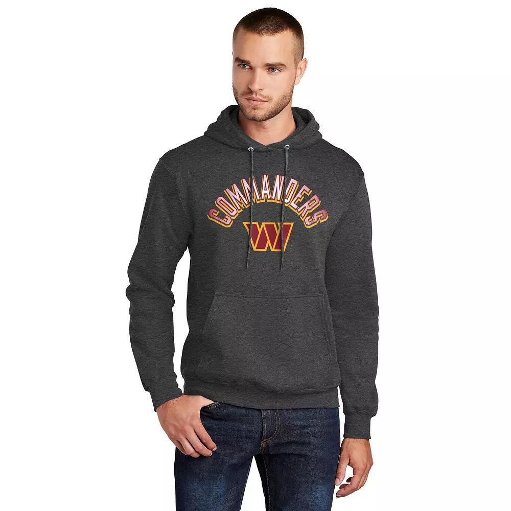 Men's Starter  Charcoal Washington Commanders Arch Over Logo Pullover Hoodie, Size: XXL, Wft Charco Product Image
