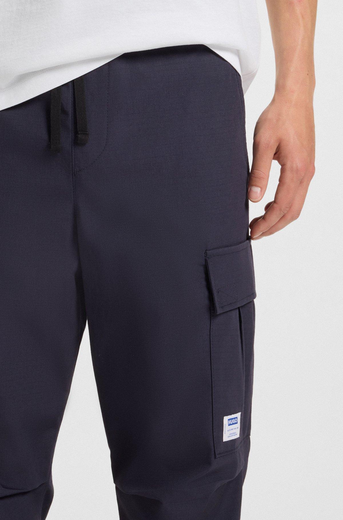 Relaxed-fit cargo trousers in ripstop cotton Product Image