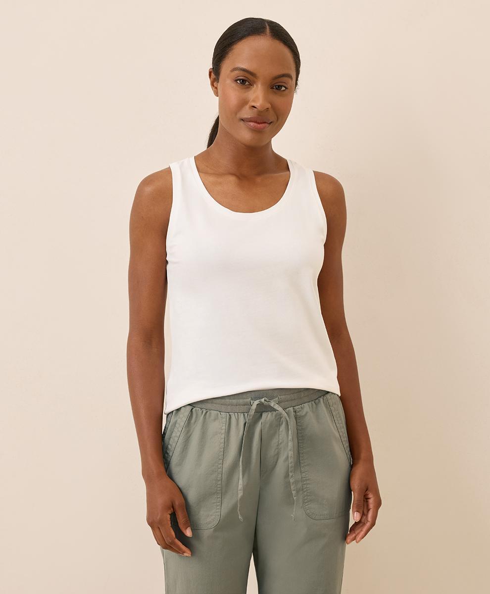 Womens Luxe Stretch Jersey Tank S Product Image