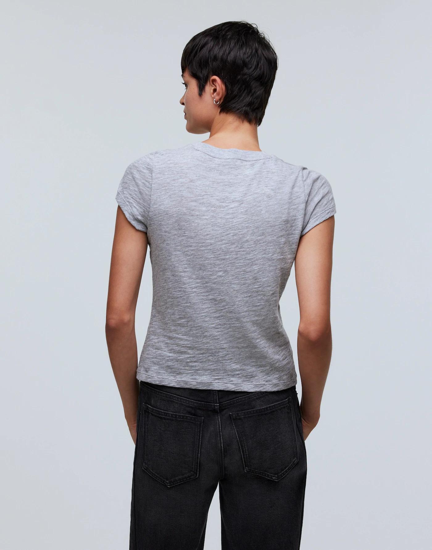 Heathered Graphic Shrunken Tee Product Image