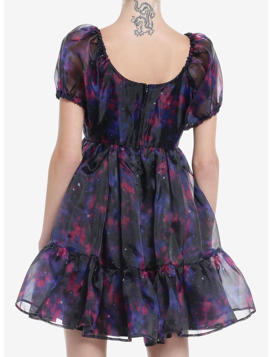 Cosmic Aura Galaxy Tiered Organza Dress Product Image