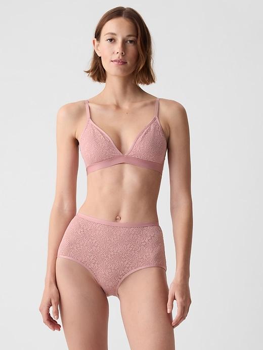 High Rise Floral Lace Brief Product Image