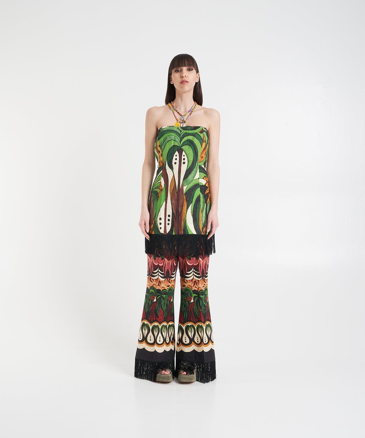 Pants with fringes Product Image