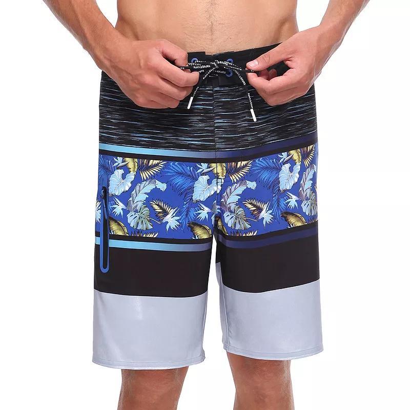 Men's Rokka&Rolla 9" Board Shorts, Size: 45, Blue Product Image