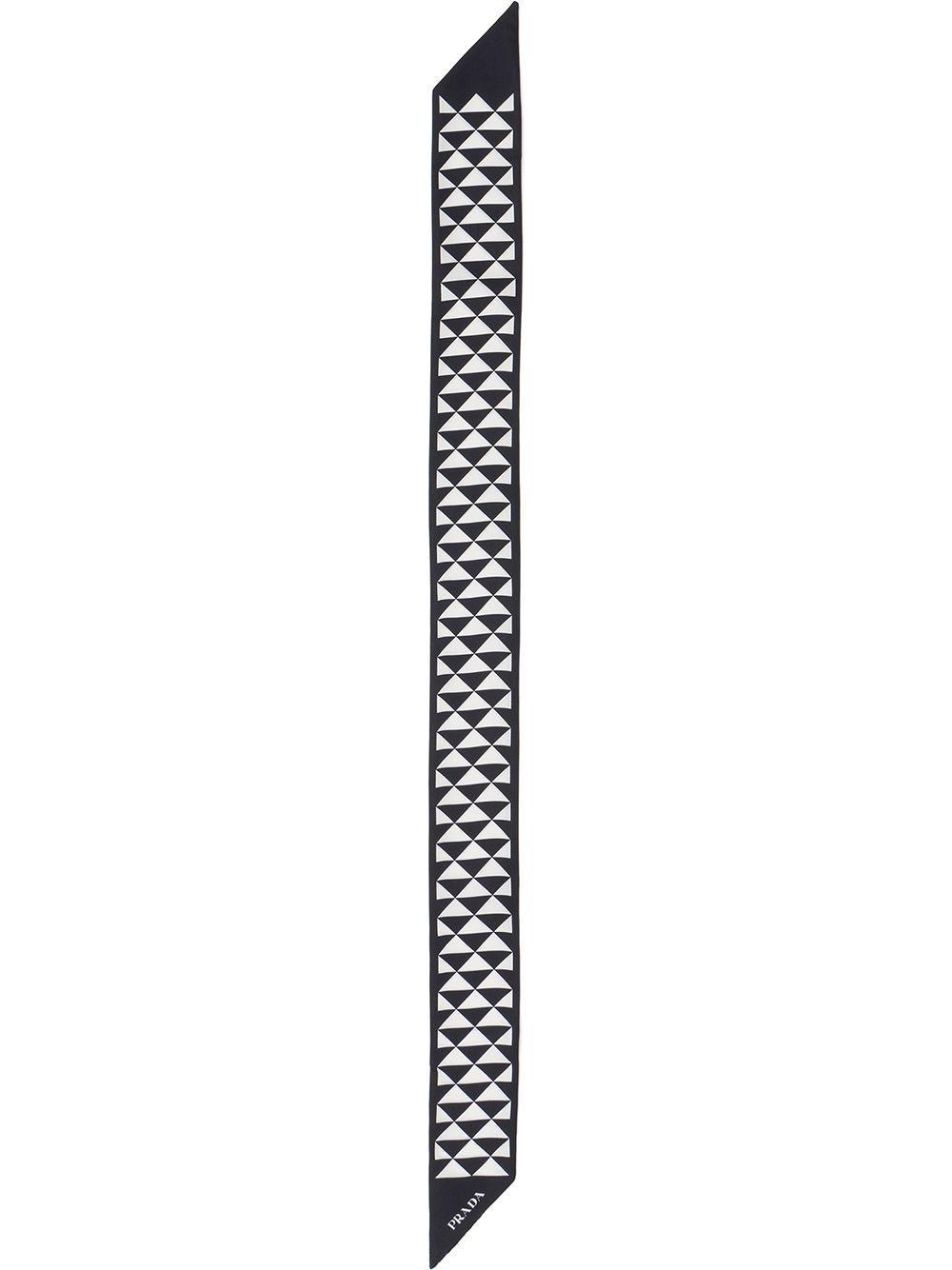 triangle-logo twill scarf Product Image