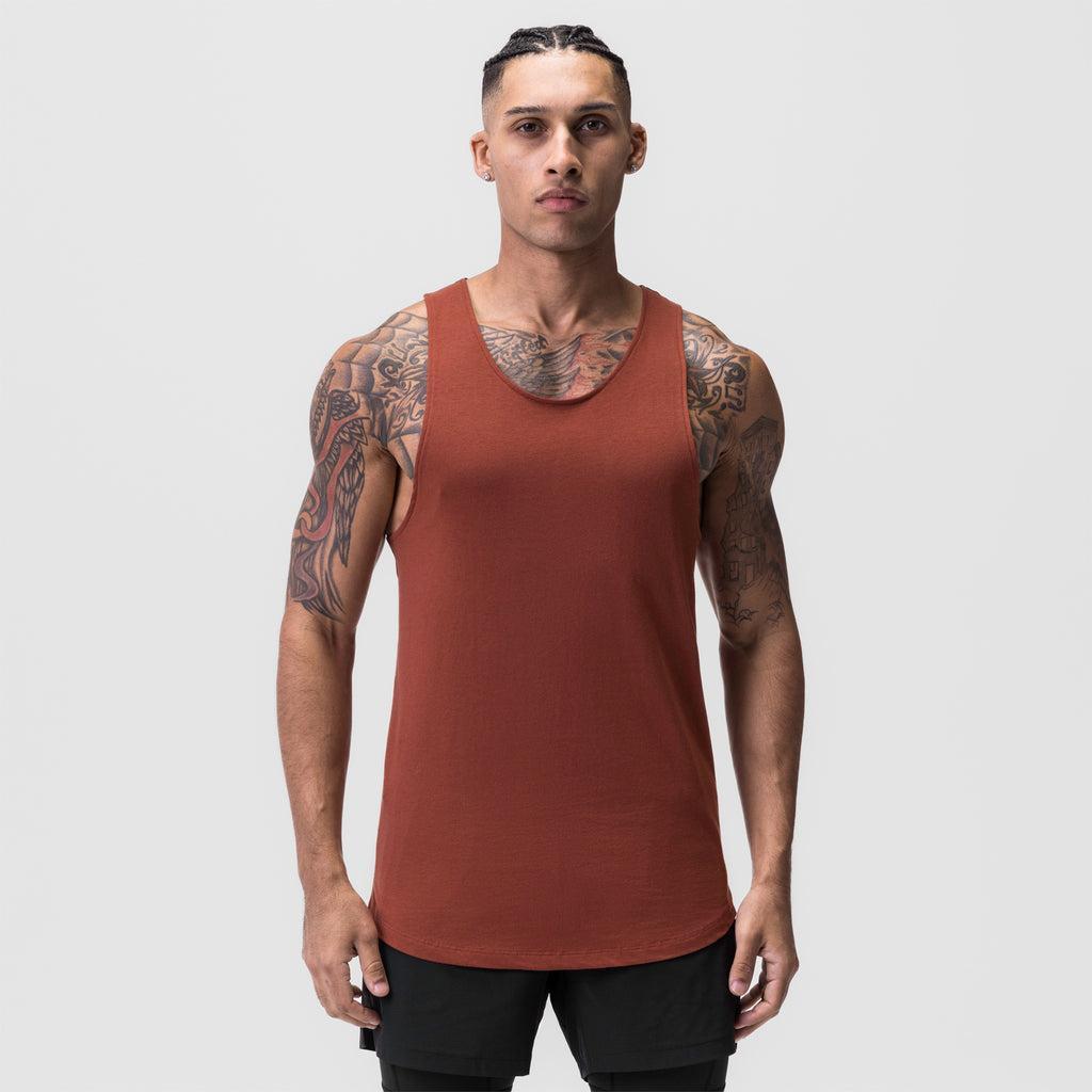 0808. Supima® Vented Tank - Rust Product Image