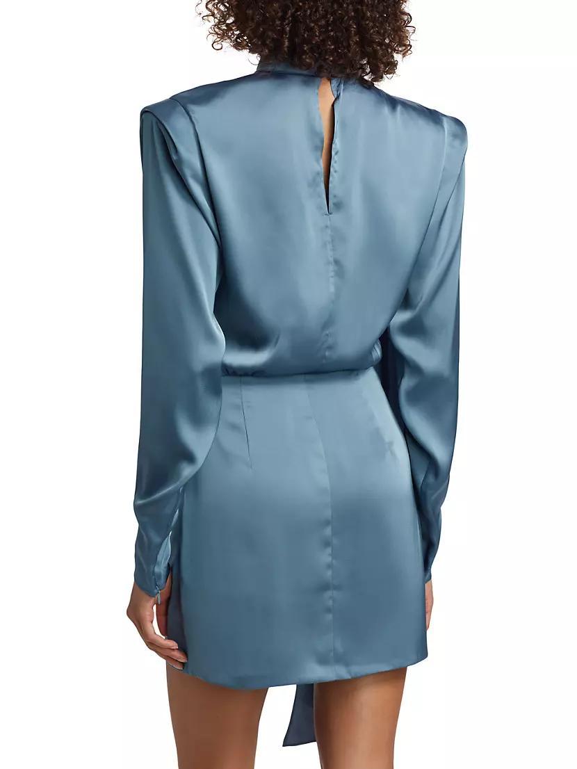 Bianca Satin Ruched Minidress Product Image