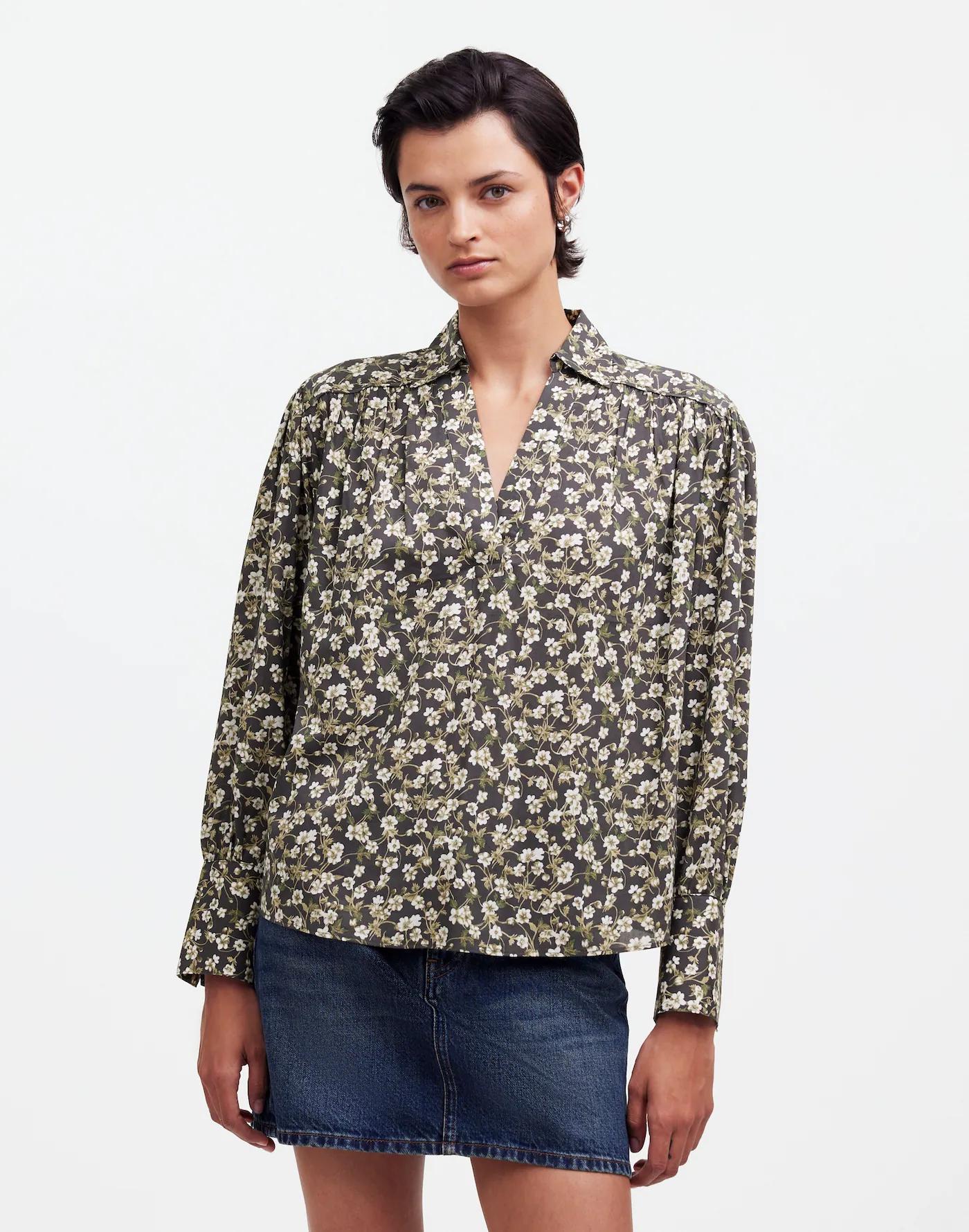 Easy Long-Sleeve Popover Shirt Product Image