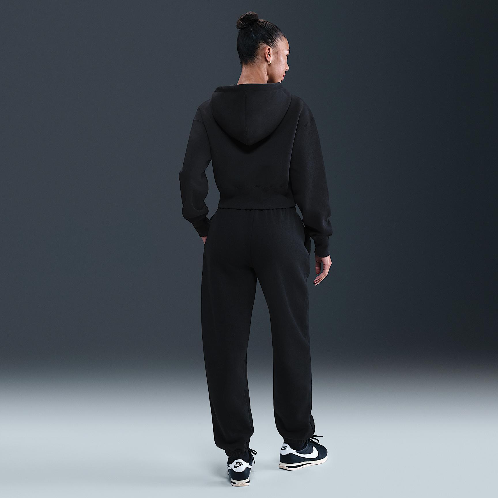 Women's Nike Sportswear Phoenix Fleece Loose Full-Zip Cropped Hoodie Product Image