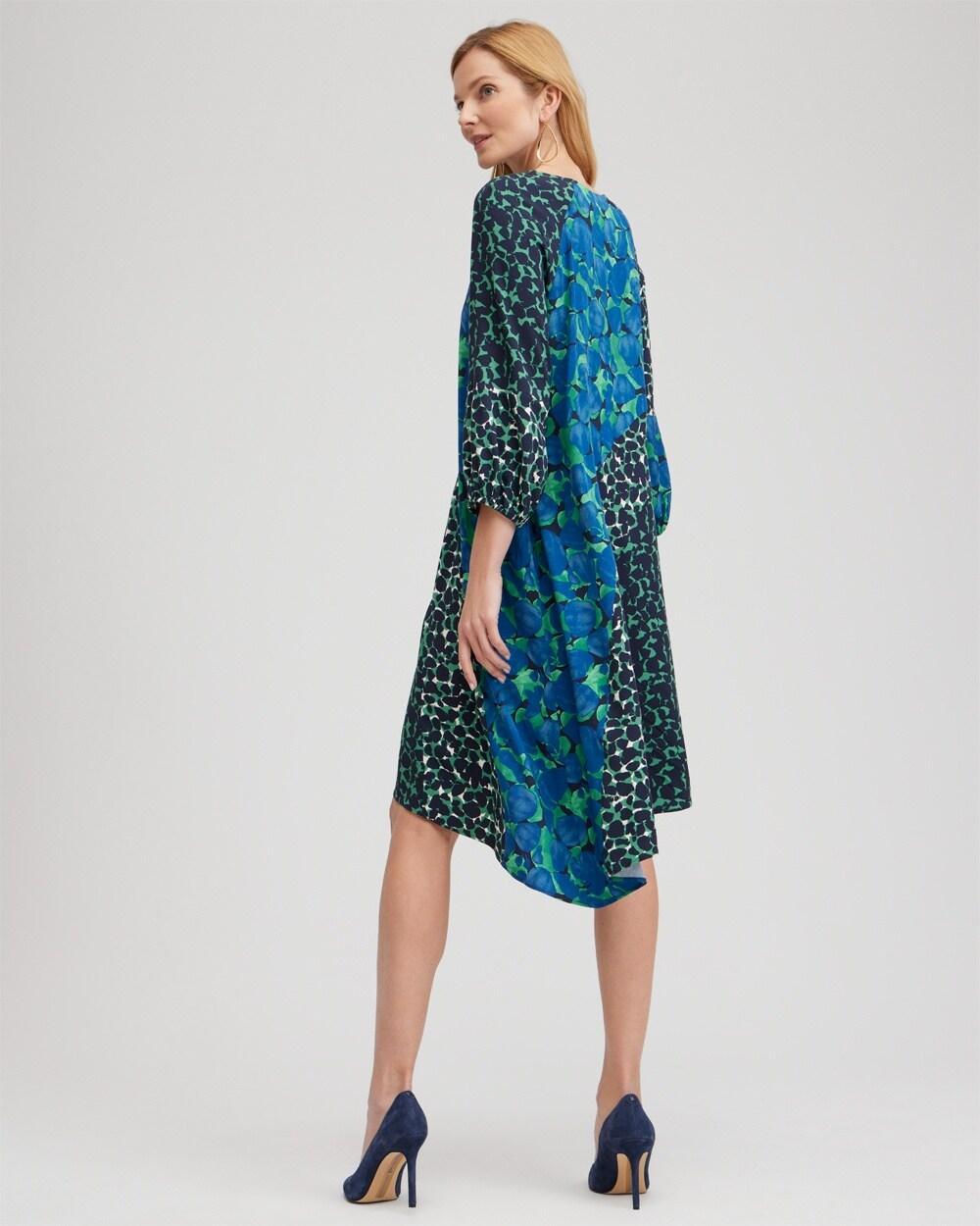 Twill Asymmetrical Midi Dress Product Image
