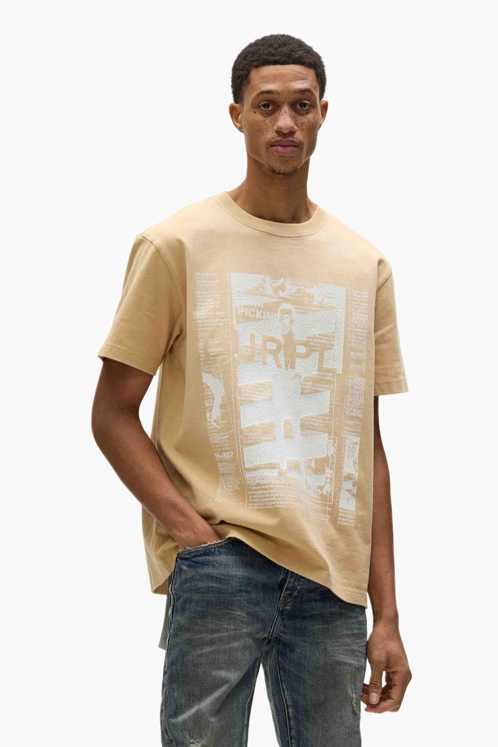 Newsprint Tee Male Product Image