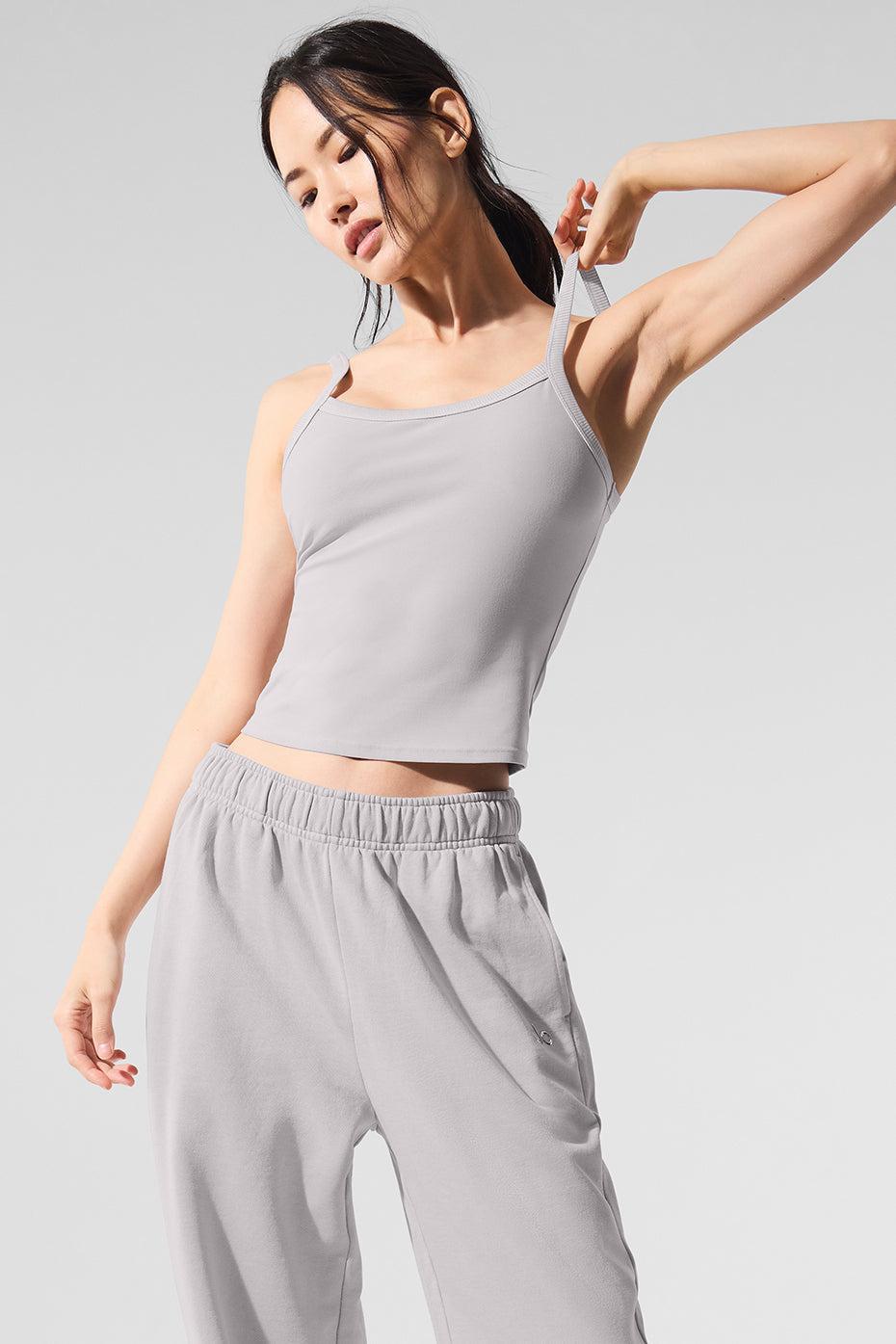Washed Alosoft Sweet Talker Tank - Grey Sky Wash Product Image