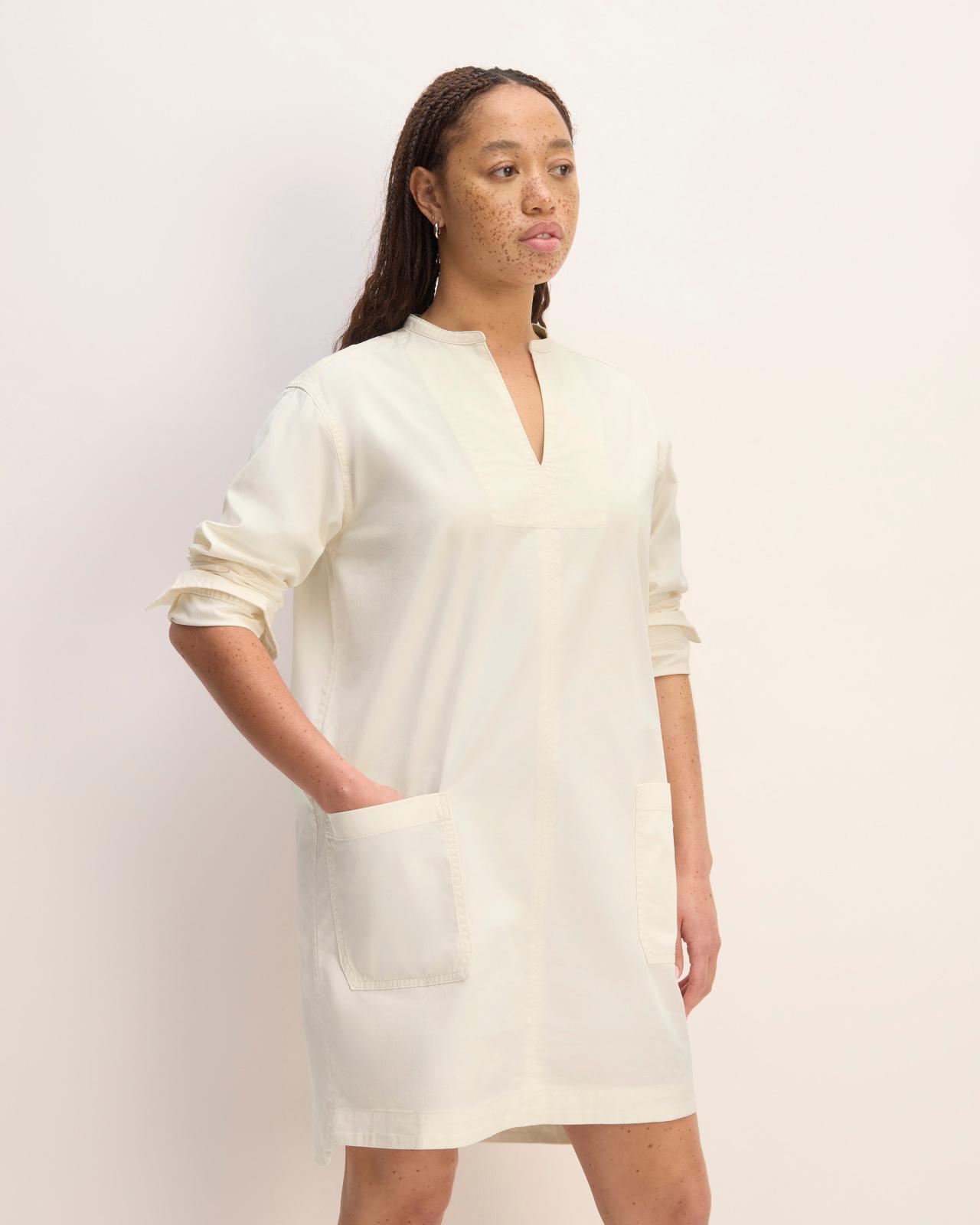 The Long-Sleeve Utility Mini Dress Product Image