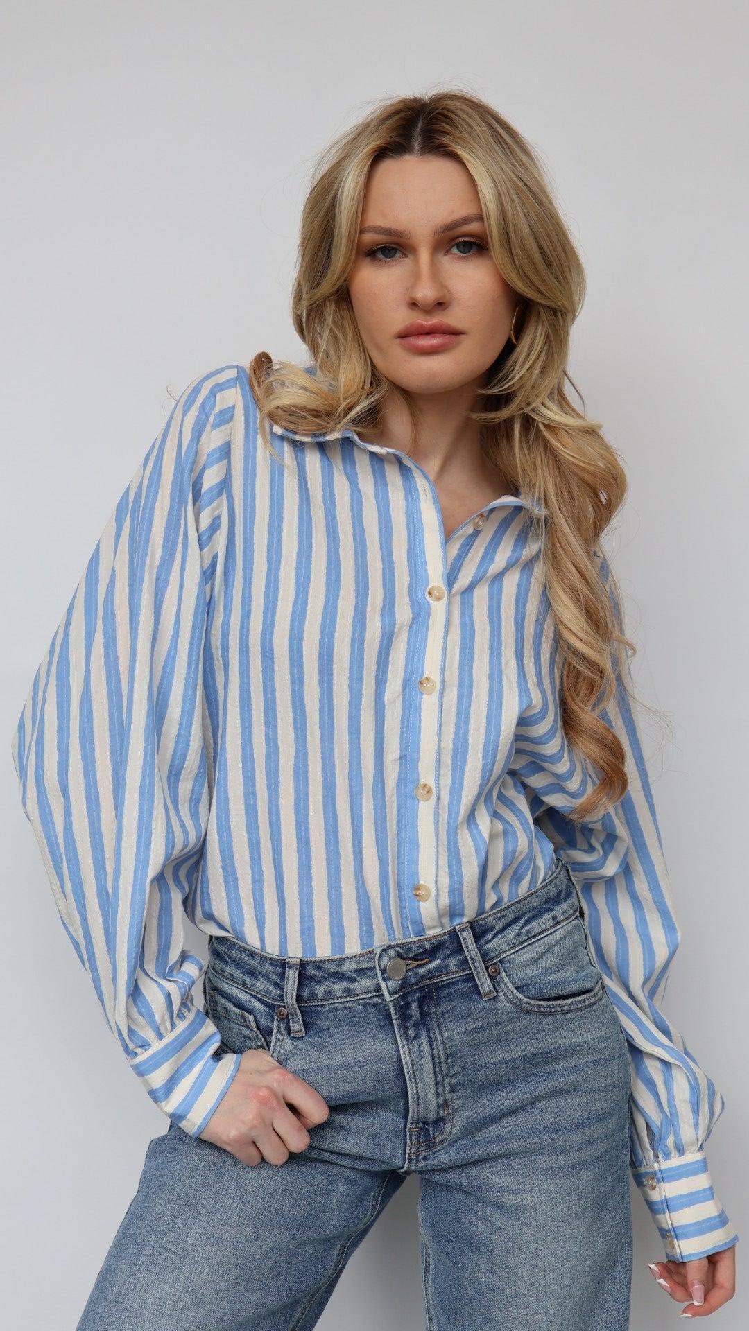 Classic Stripe Button Down Product Image