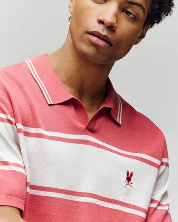 MENS ZAVIAN STRIPE KNIT POLO - MT0400055 Product Image
