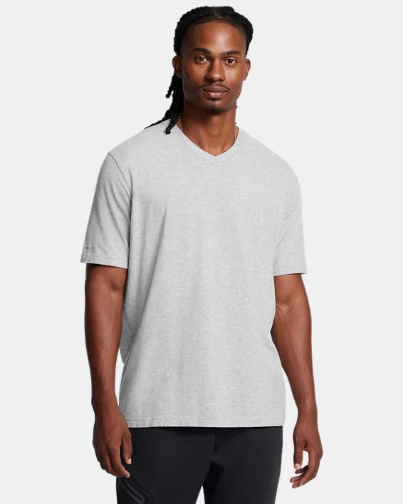 UA Icon Charged Cotton Mens V-neck Short Sleeve Product Image
