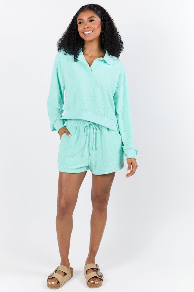 Hammock Haven Mint Textured Terry Knit Set SALE Product Image