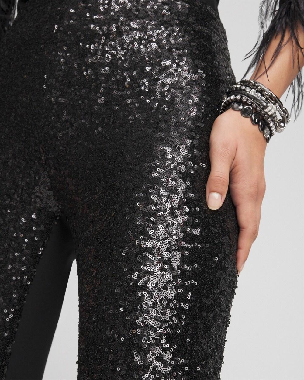 Juliet Sequin Wide Leg Pant Product Image