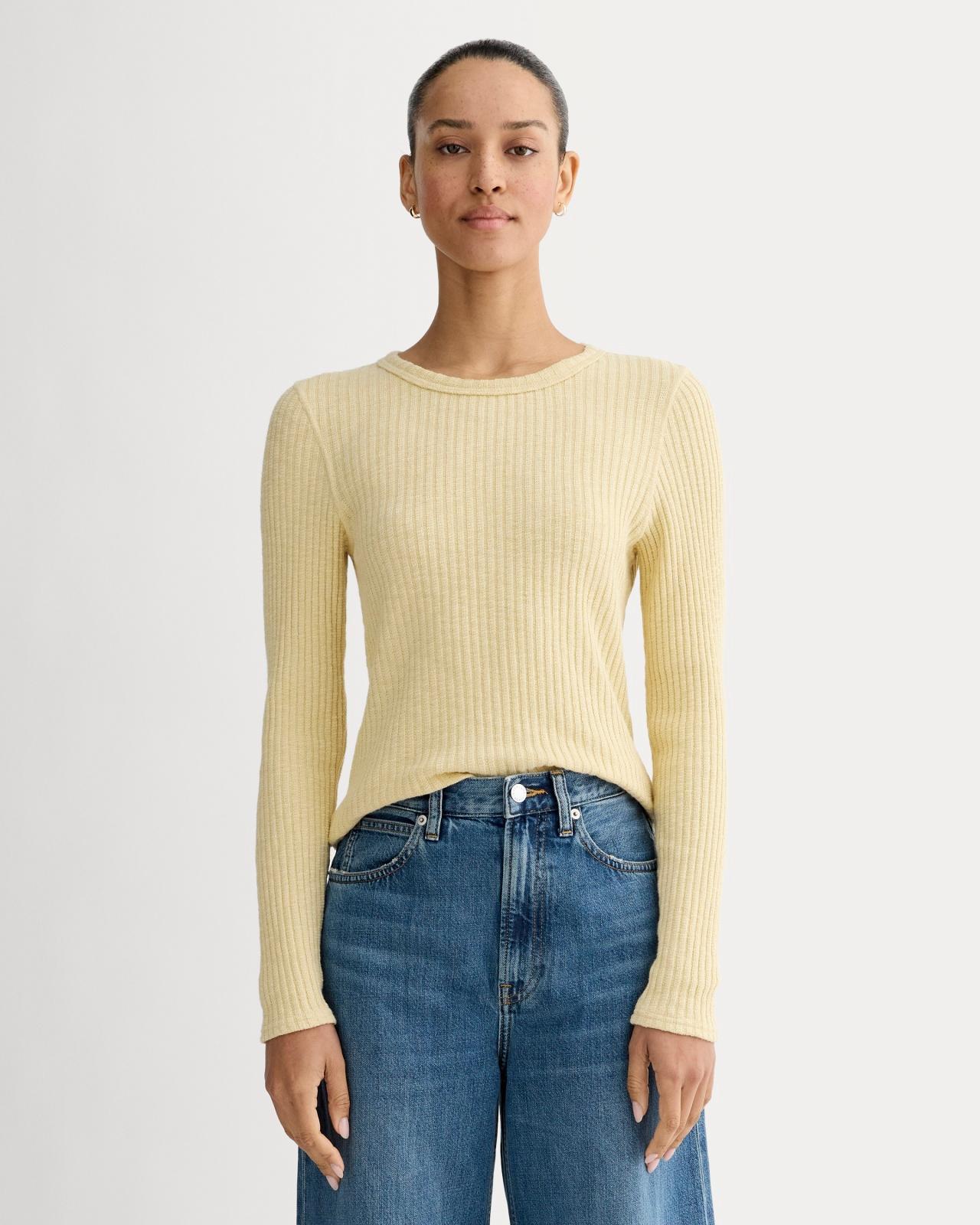 The Cozy Rib Long-Sleeve Tee Product Image