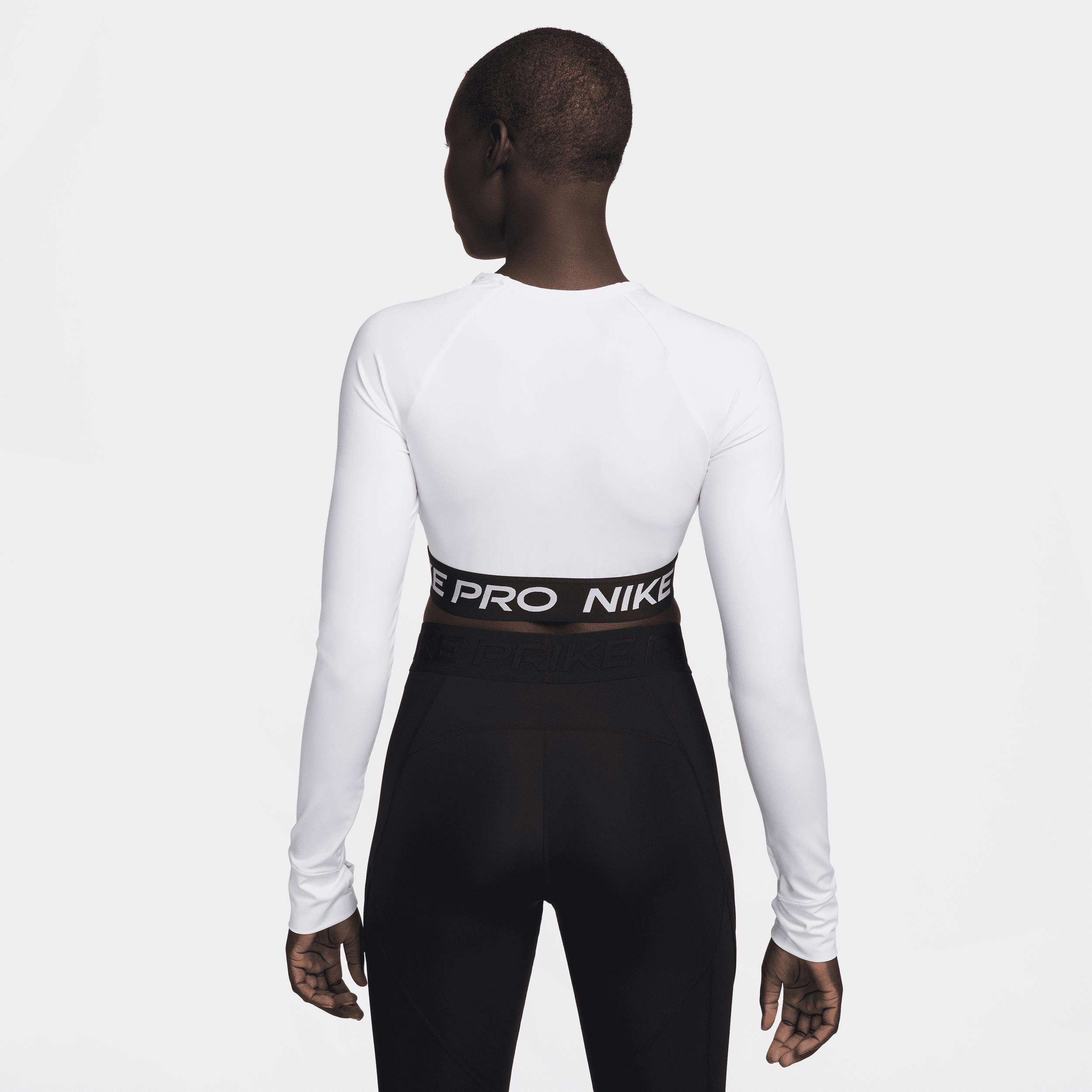 Women's Nike Pro Dri-FIT Cropped Long-Sleeve Top Product Image