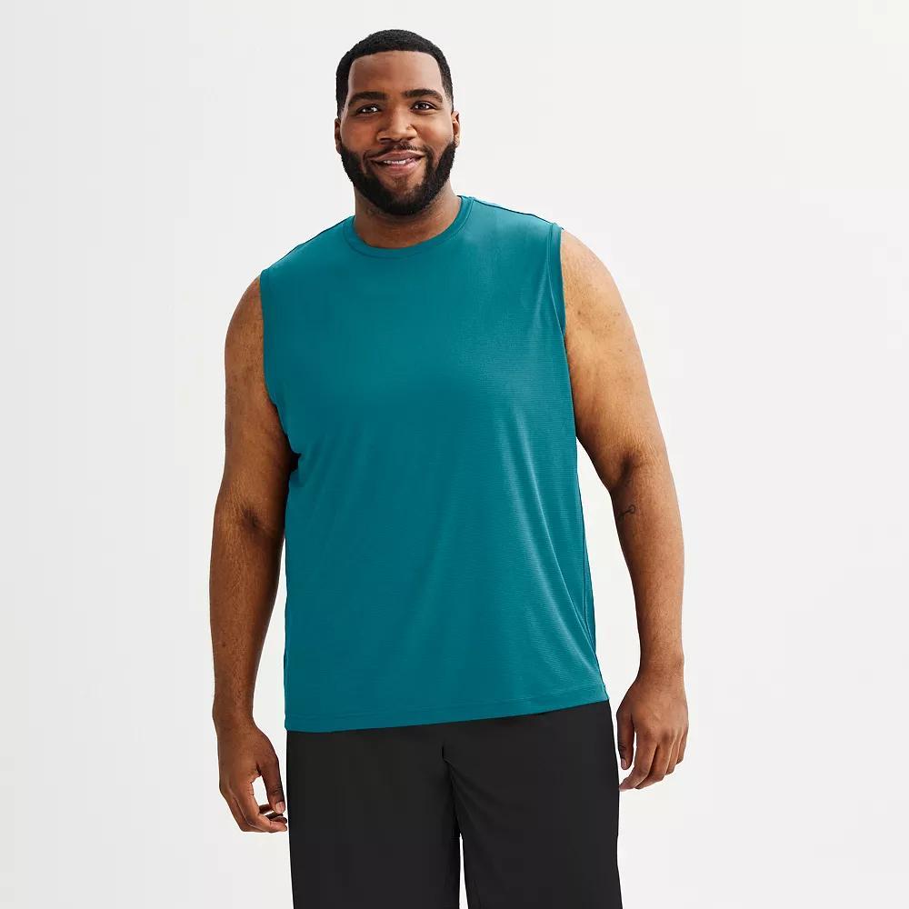 Big & Tall Tek Gear® Dry Tek Muscle Tank Top, Men's, Size: 2XB, Mineral Black Product Image