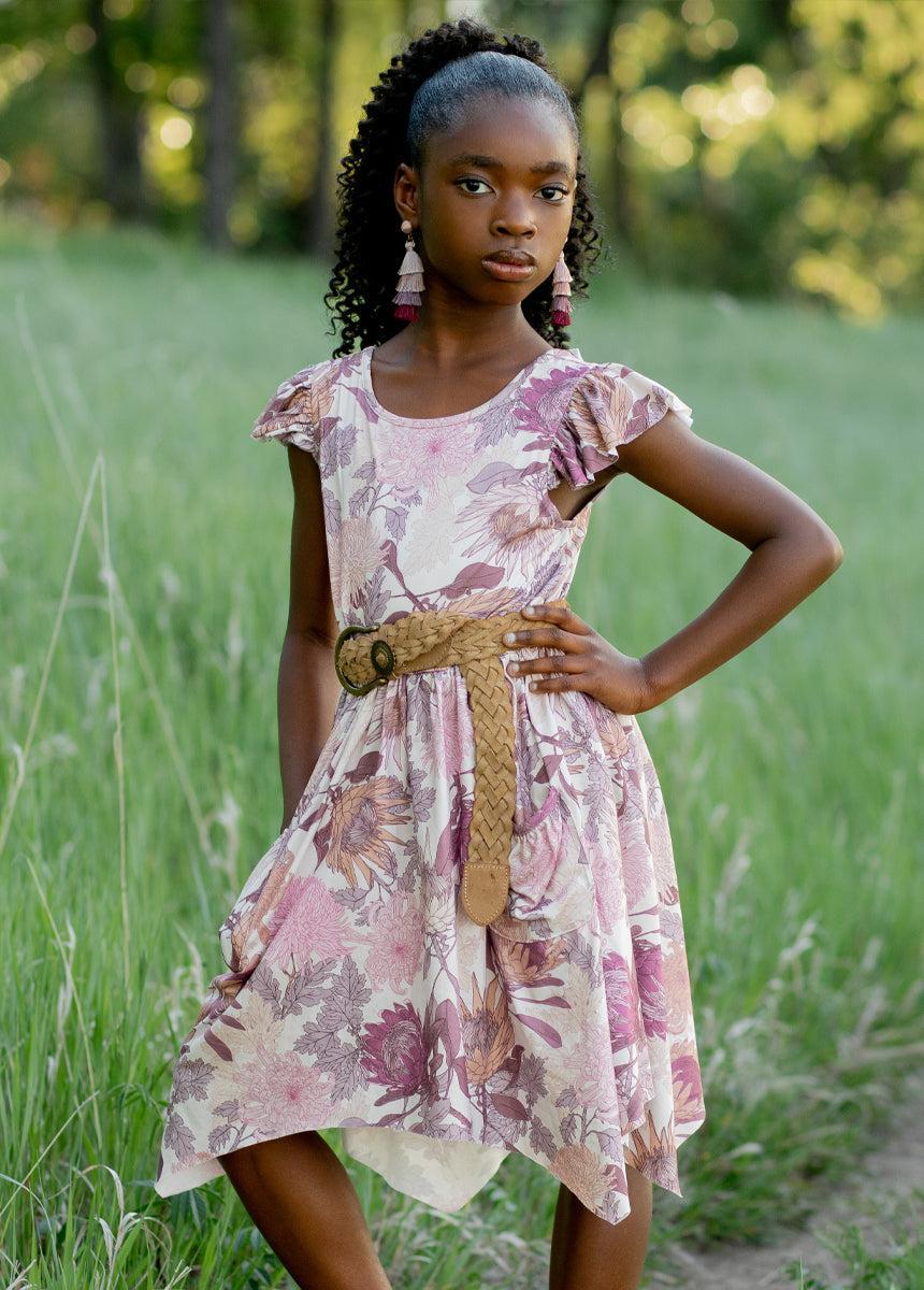 Twilla Dress in Shell Floral Girls Product Image