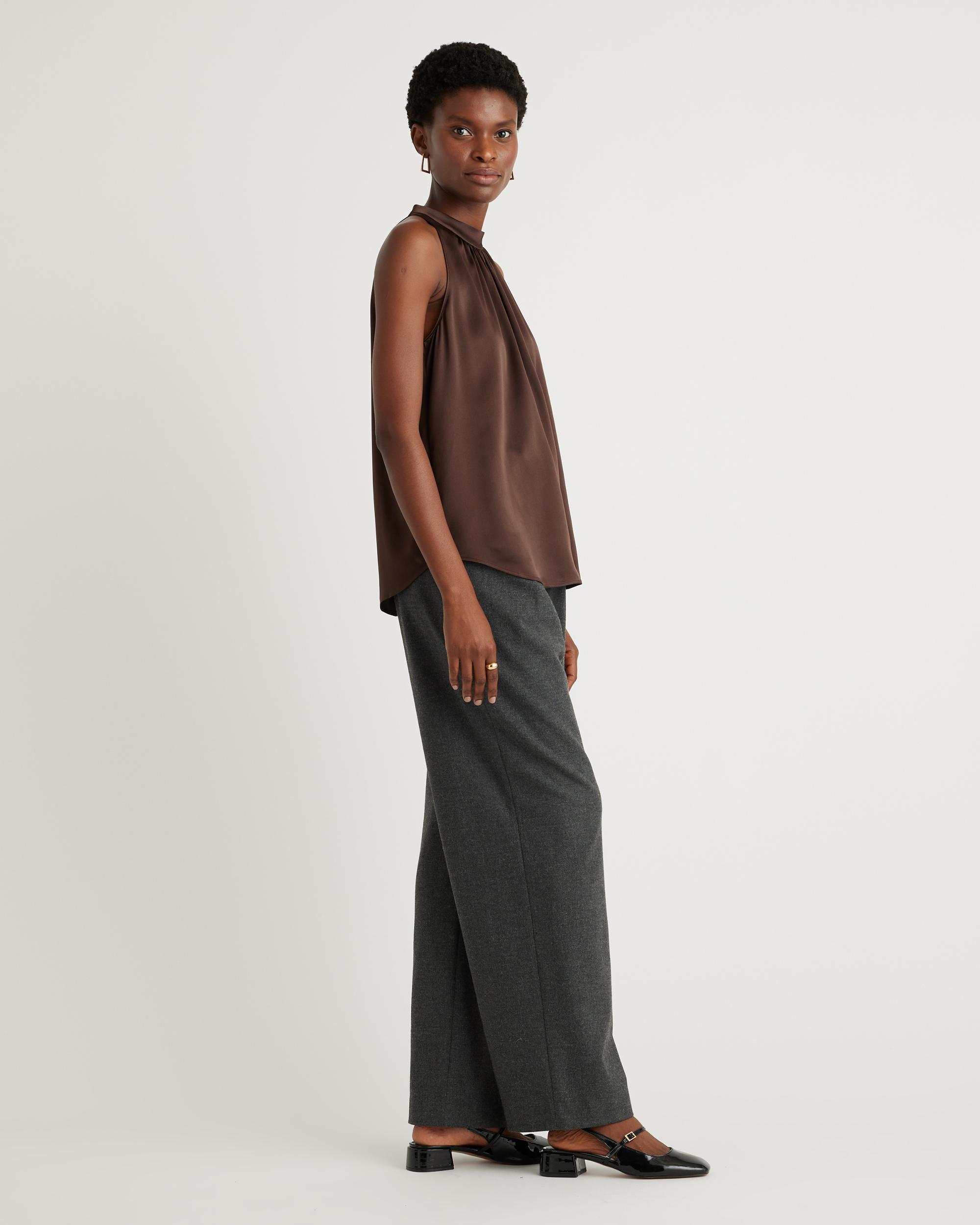 Quince | Women's Halter Top Size XS, Silk Product Image