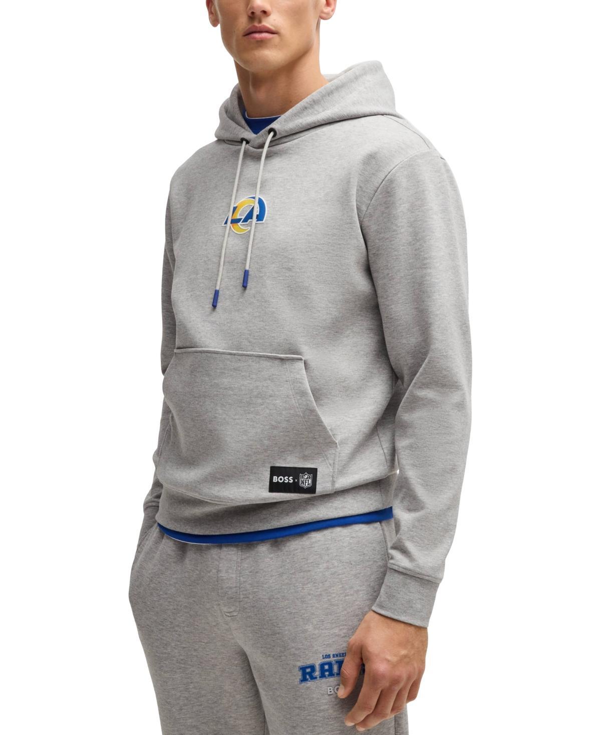 Unisex Hugo Boss Heather Gray Los Angeles Rams Woodson Tri-Blend Hoodie, Adult Unisex, Size: XL, Grey Product Image