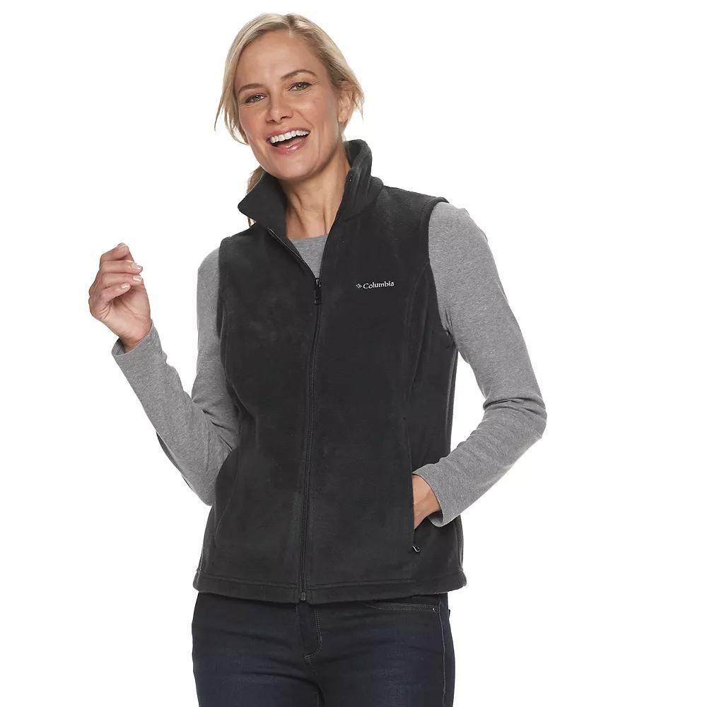 Petite Columbia Benton Springs Fleece Vest, Women's, Size: Large Petite, Black Product Image