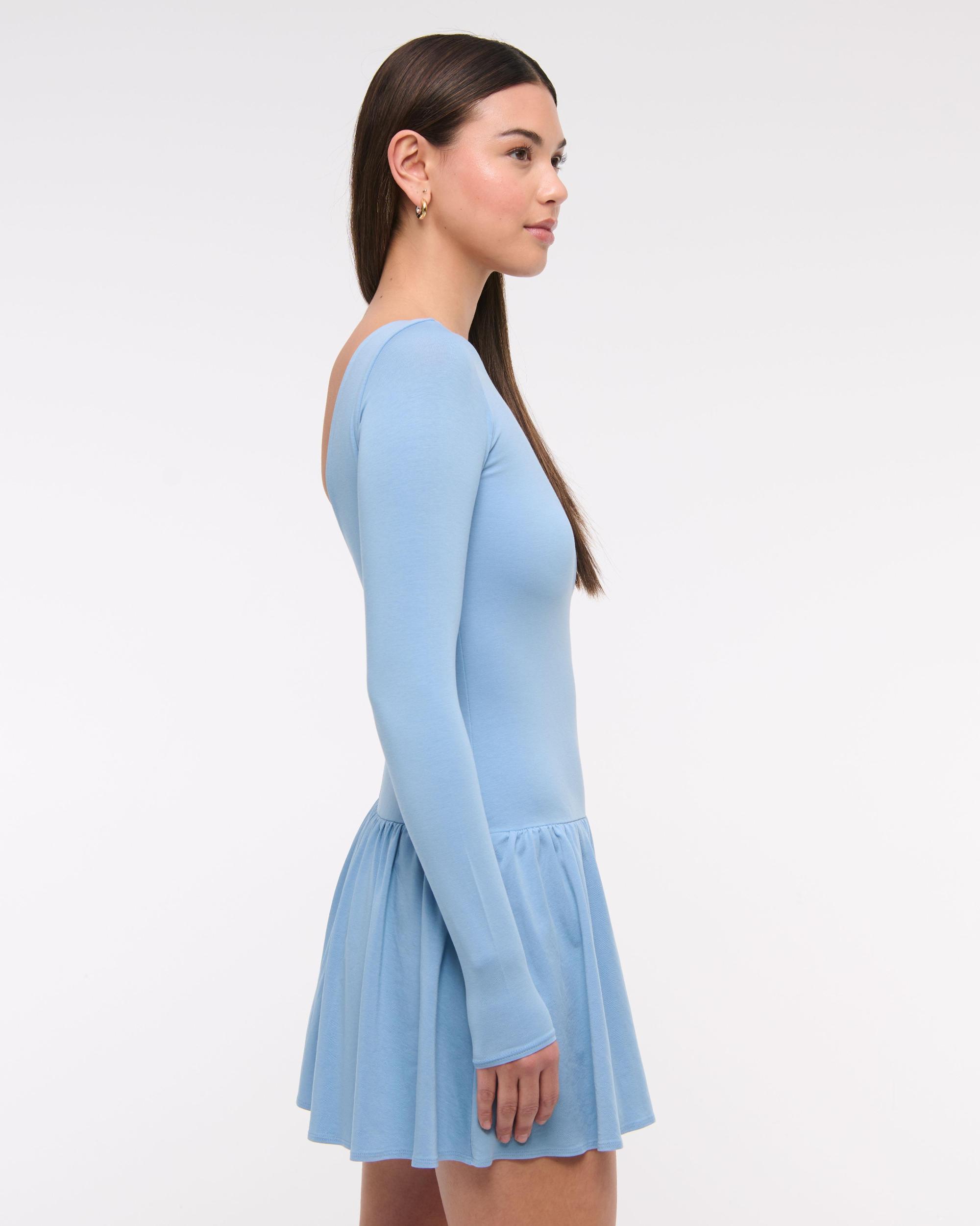 Drop-Waist Knit Skort Product Image