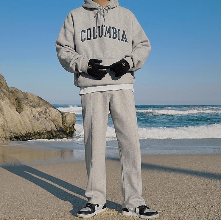 RT No. 6236 COLUMBIA LETTERED PULLOVER HOODIE Product Image