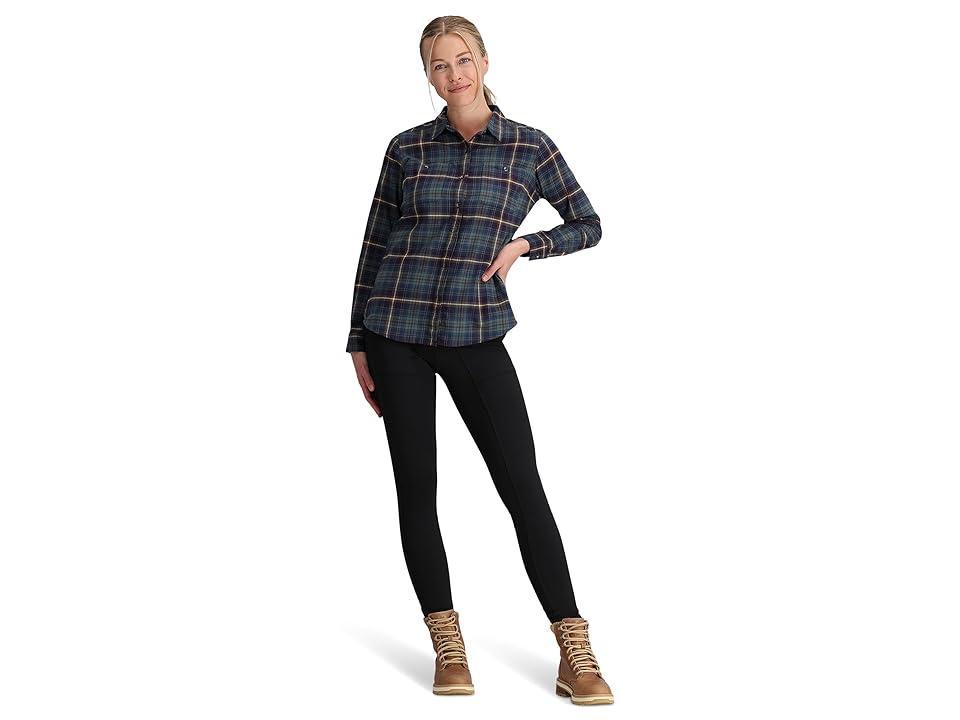 Royal Robbins Lieback Flex Tunic Long Sleeve (Ivory Rush Creek Plaid) Women's Clothing Product Image