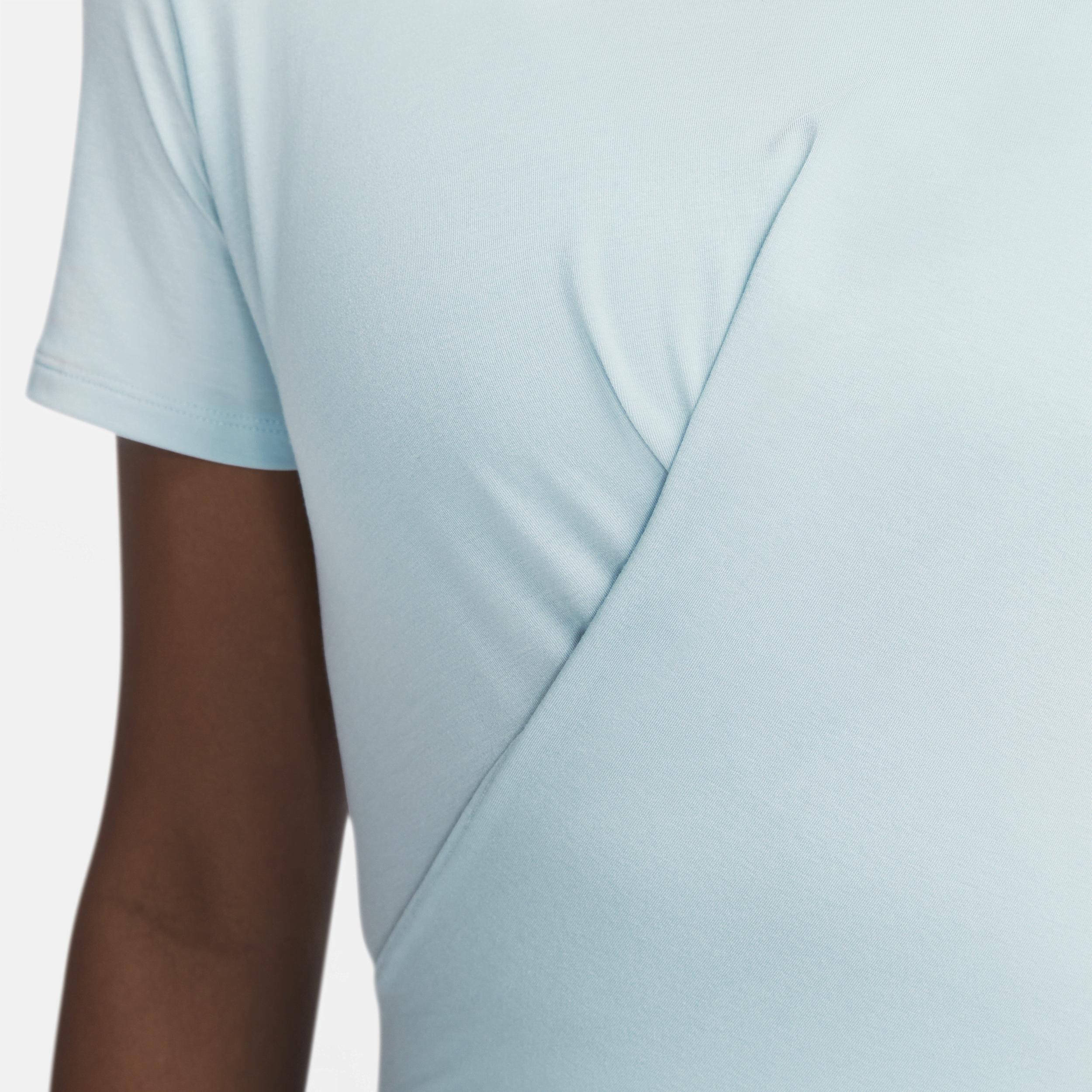 Nike Womens Dri-FIT One Luxe Twist Standard Fit Short-Sleeve Shirt Product Image