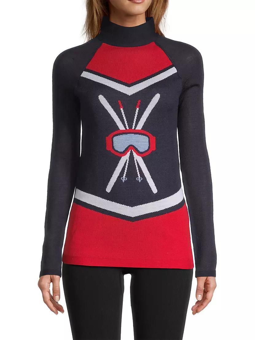 Mock Turtleneck Ski Sweater Product Image