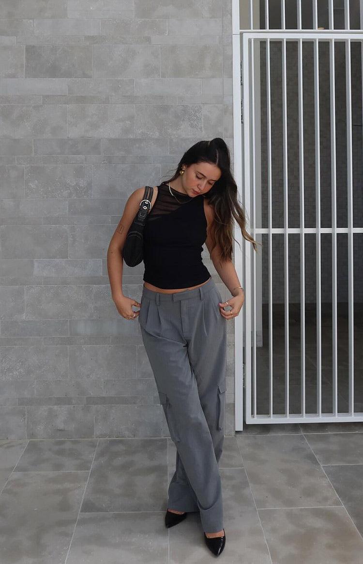 Kairos Grey Straight Leg Pants Product Image