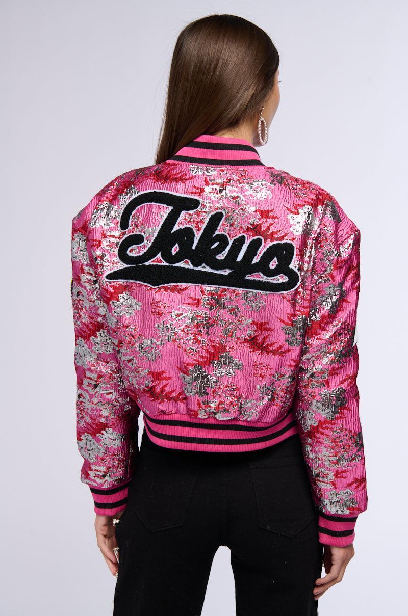 JACQUARD VARSITY BOMBER Product Image