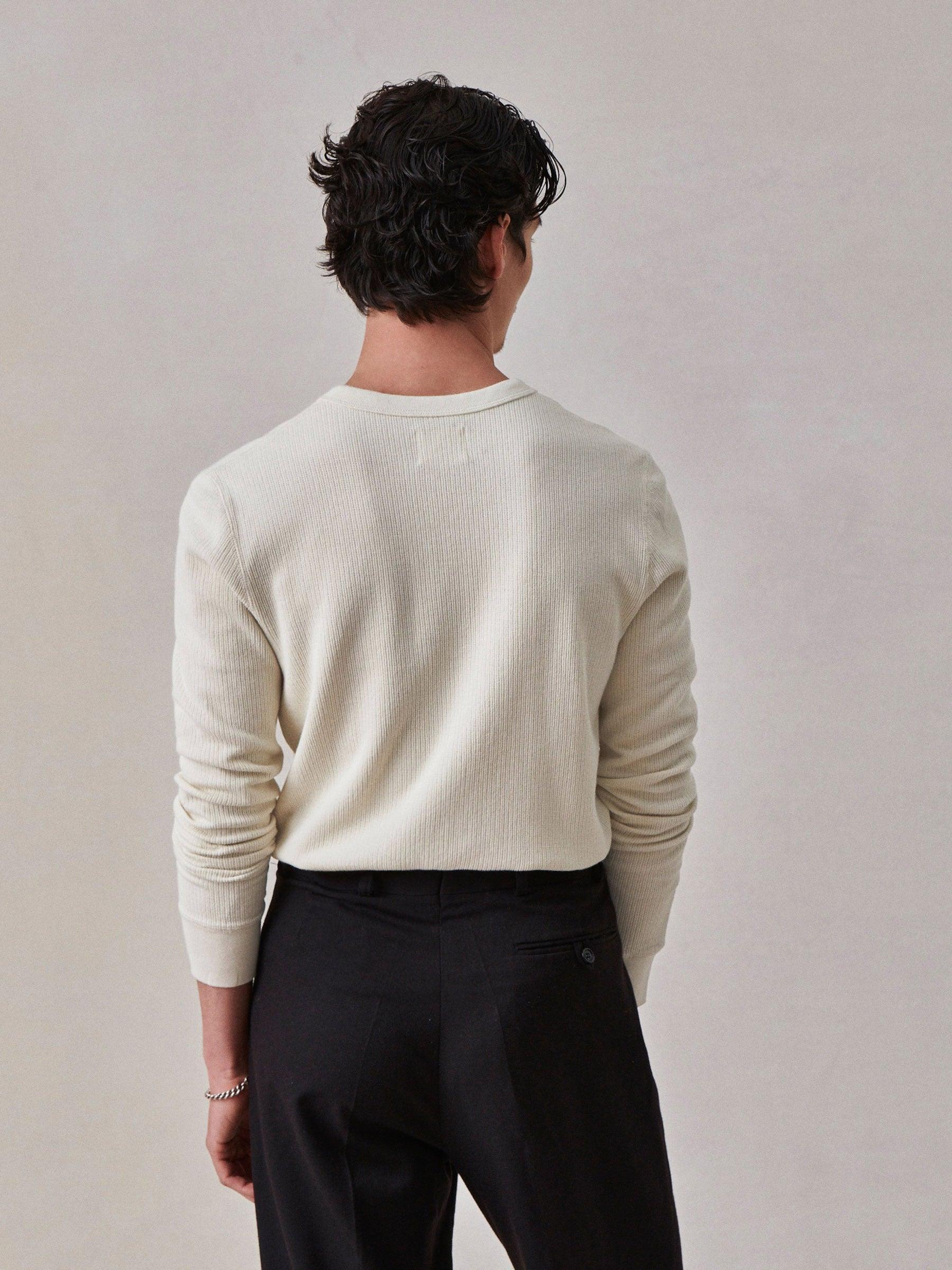 Natural Vintage Thermal Henley Product Image