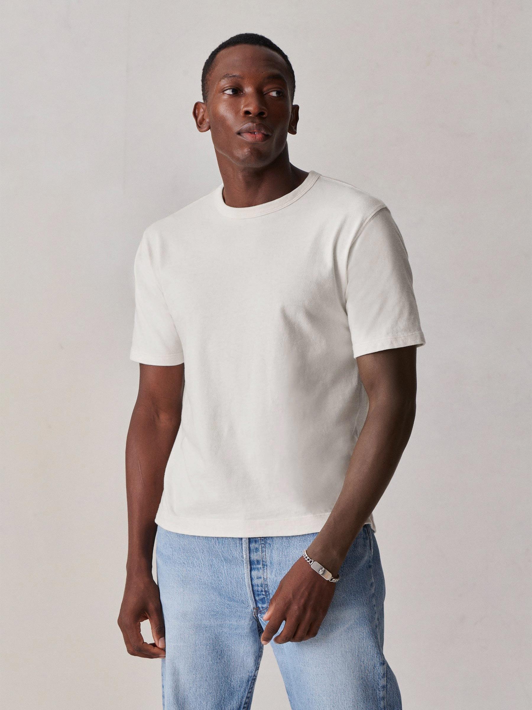 White Toughknit 90s Boxy Tee Product Image