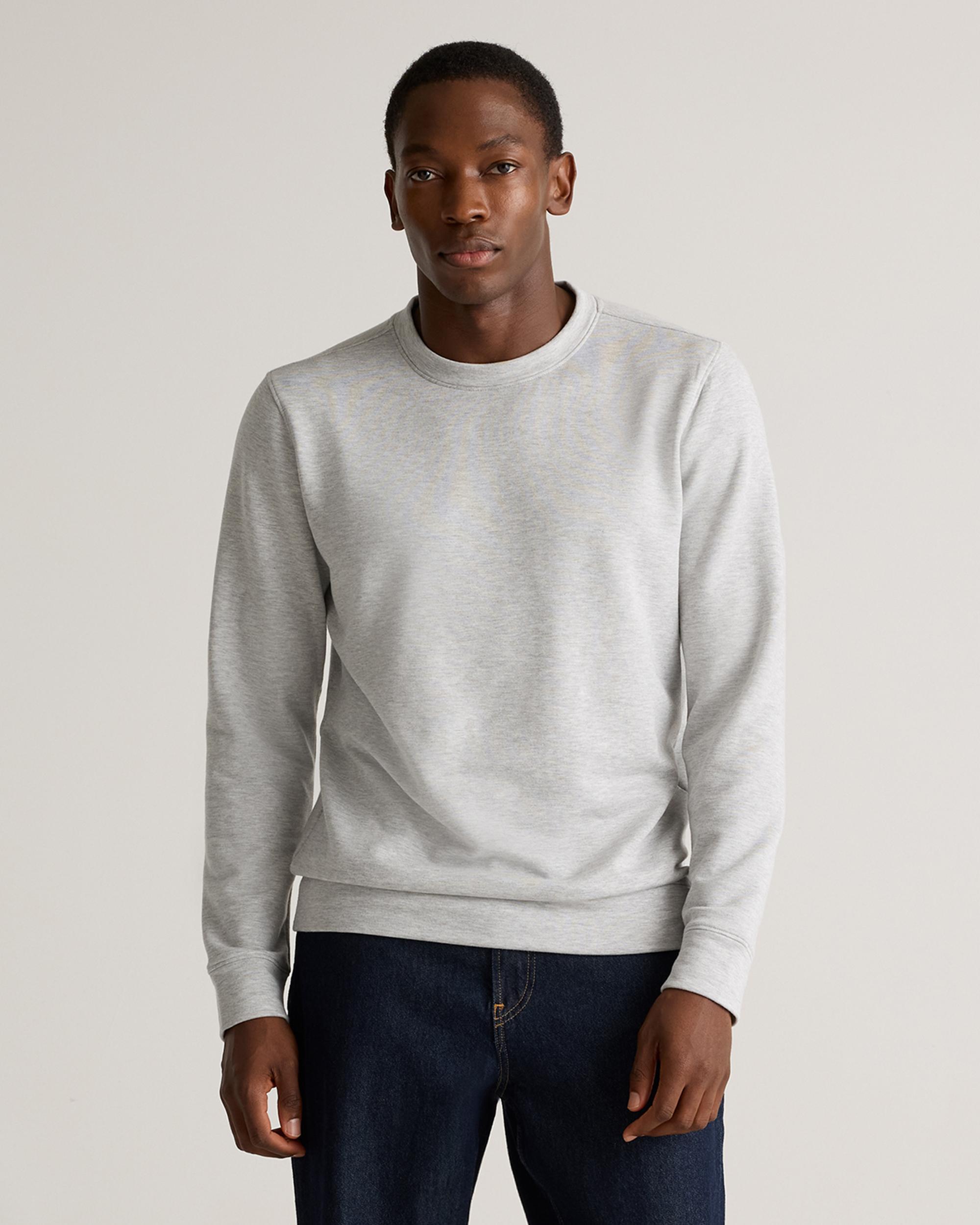 Quince | Men's Supersoft Fleece Crew Neck Alpaca Sweater Size XL, Lenzing Modal Product Image