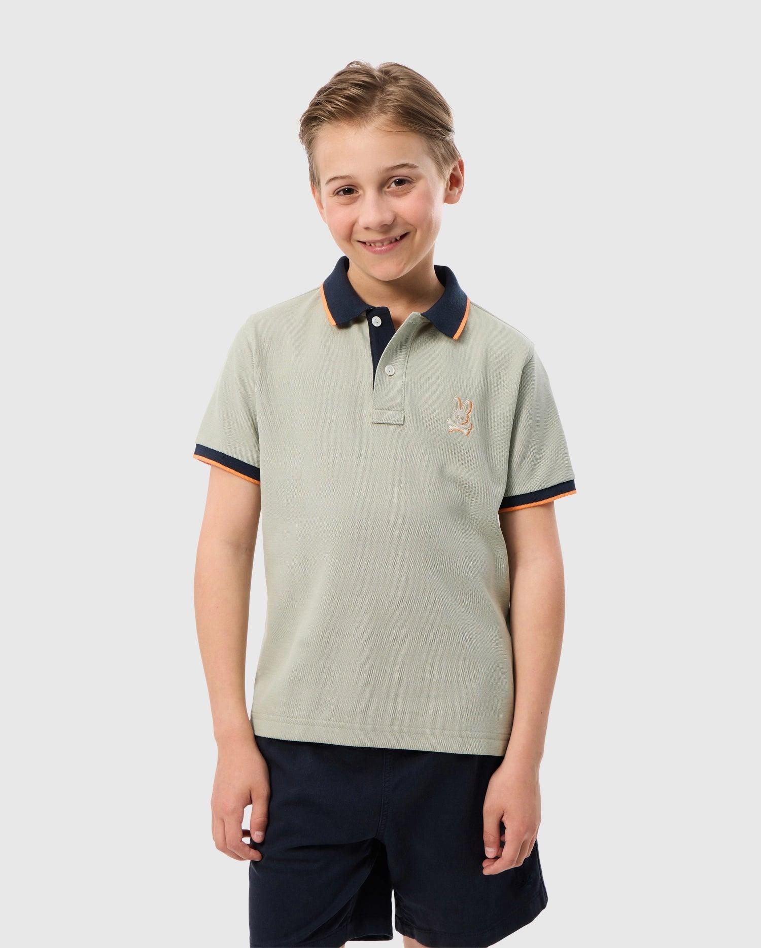 KIDS RIVIERA PIQUE POLO SHIRT - B0K640C200 Product Image