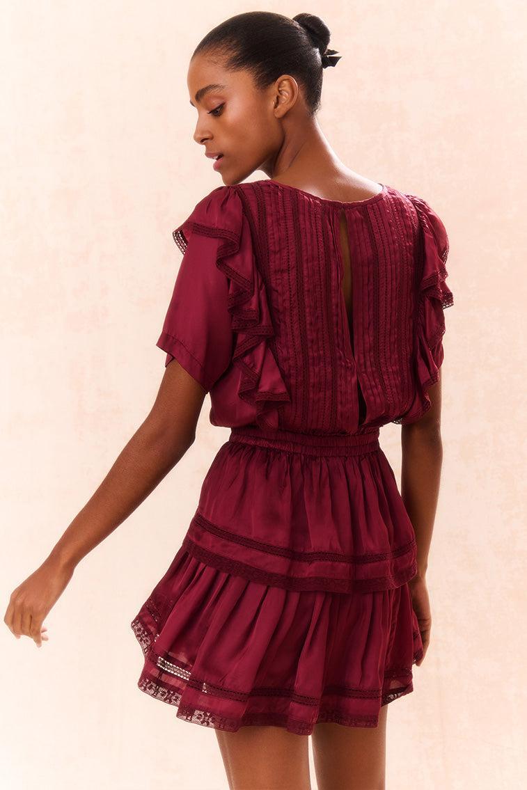 Natasha Ruffle Mini Dress Product Image