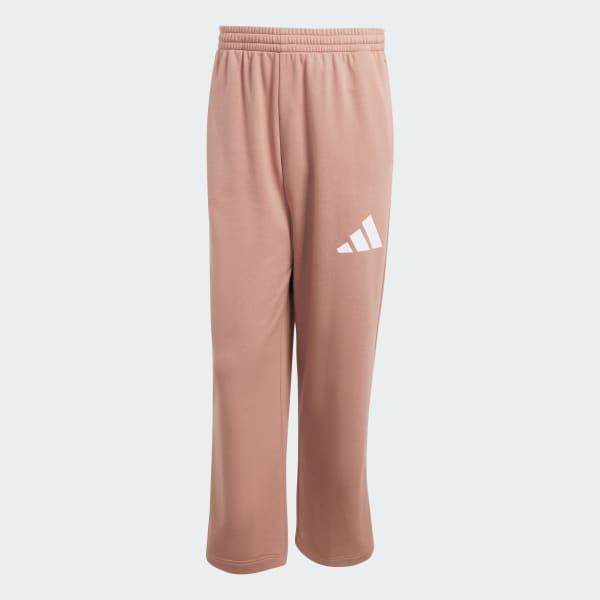 adidas Essentials Wide Leg 3 Bar Logo Pants Warm Clay XL Mens Product Image