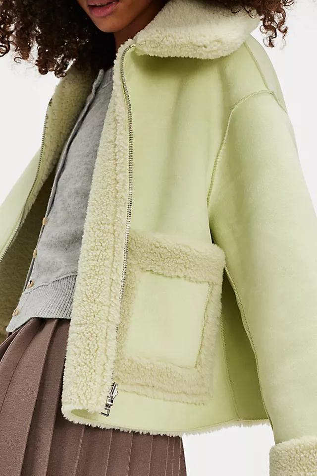 Vera Shearling Aviator Jacket Product Image