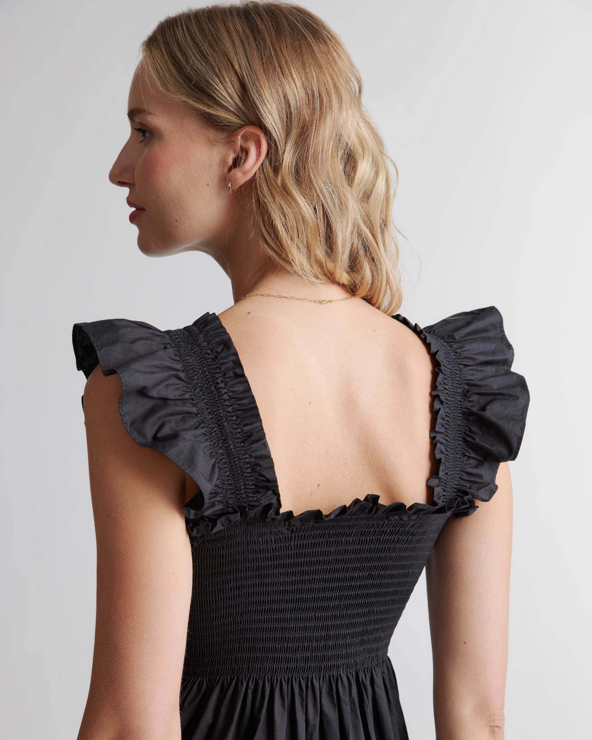 Quince | Women's Smocked Midi Dress Organic Cotton Product Image