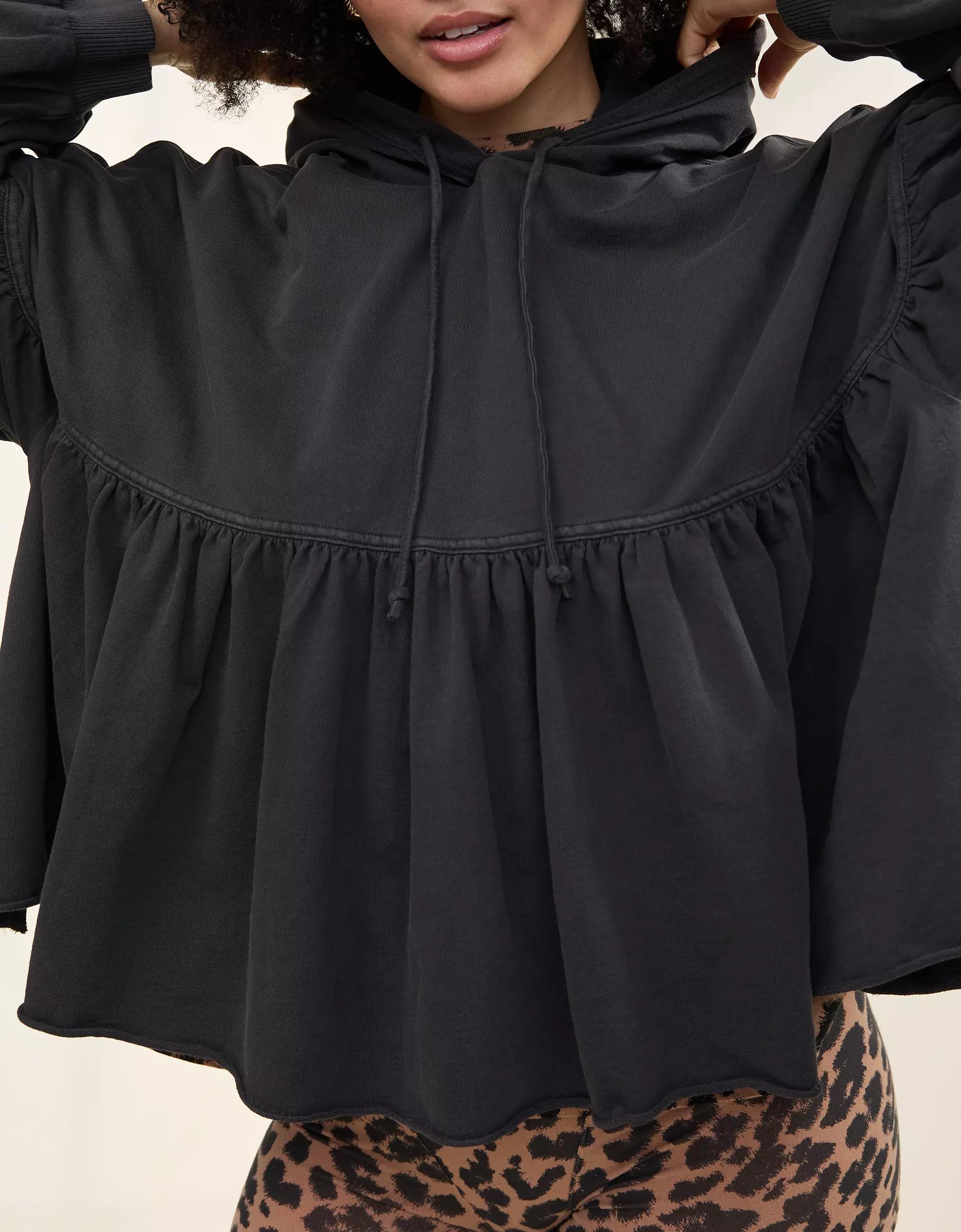 Aerie Peplum Hoodie Product Image