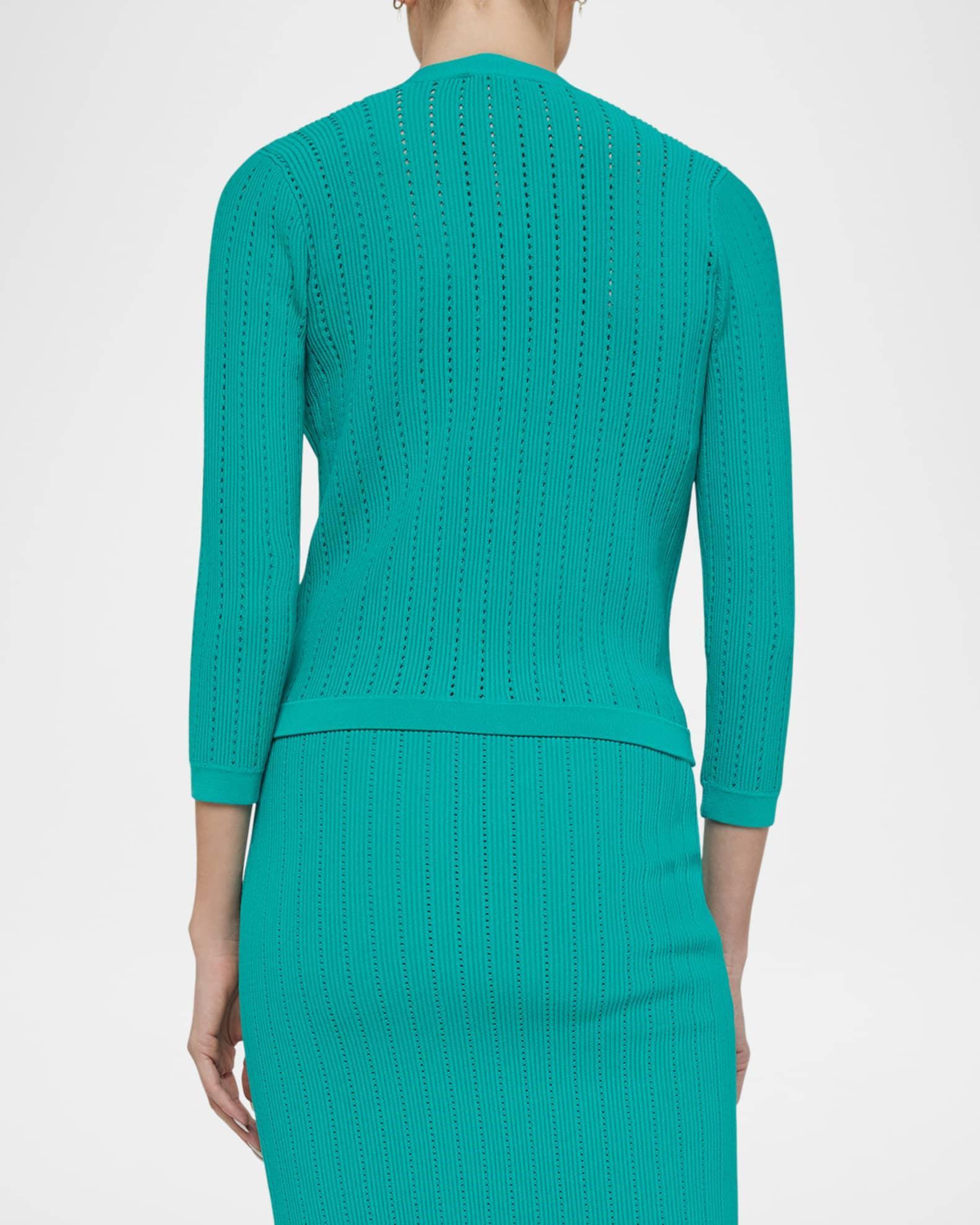 Irvin Pointelle Cropped Cardigan Product Image