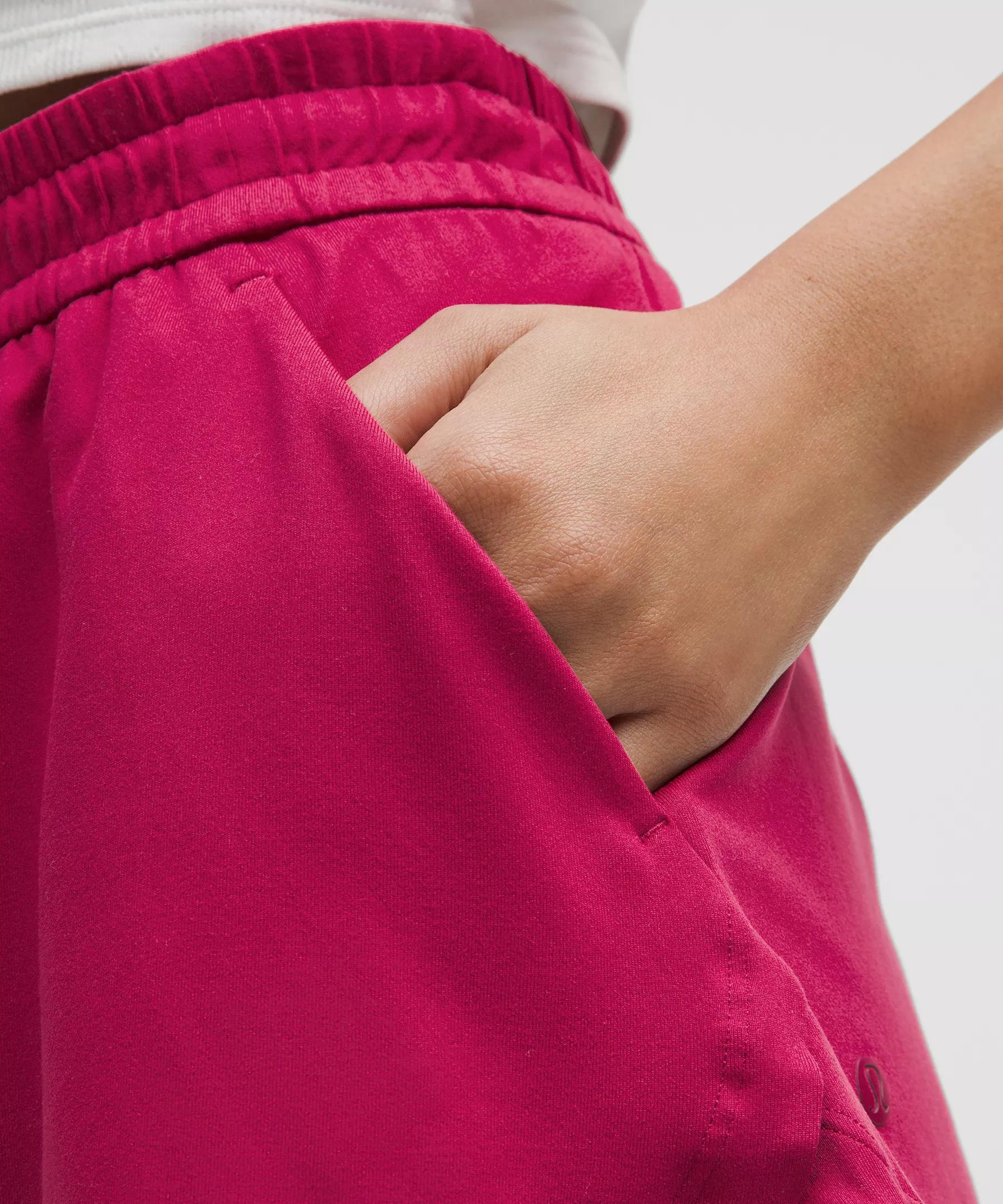 Soft Jersey Mid-Rise Curved-Hem Short 3" Product Image