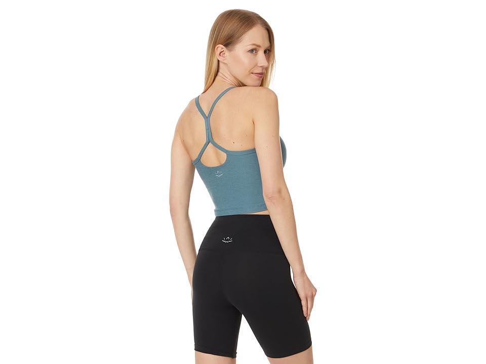 Beyond Yoga Spacedye Slim Racerback Cropped Tank Birch Heather XXS Product Image