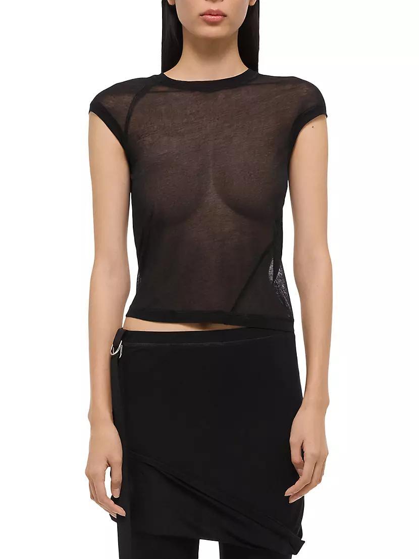 Twisted Crop Crewneck Top Product Image