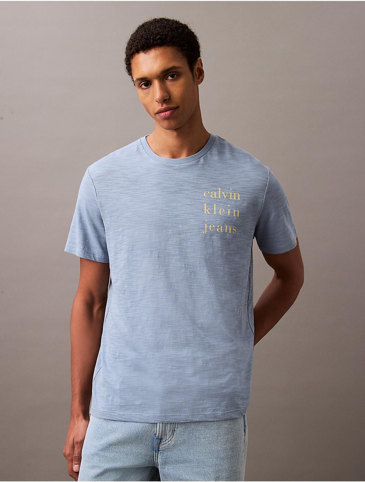 Calvin Klein Mens Spaced Logo Graphic Classic T-Shirt Product Image